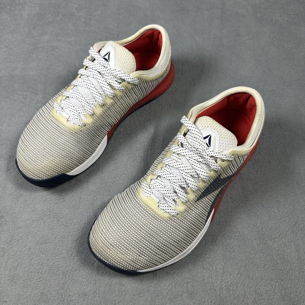 Reebok CrossFit Nano 9 Women's Size 9 Training Shoes White Red Navy Athletic